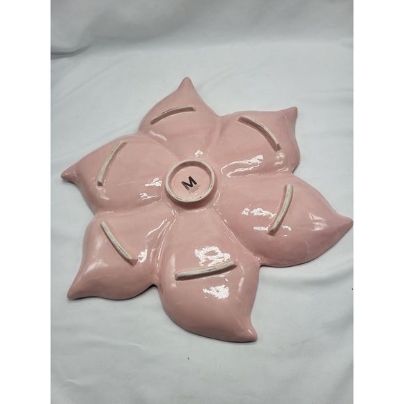 Rae Dunn Vintage Magenta Flower Platter/chip & dip - Picture 5 of 5